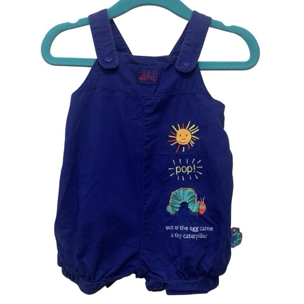 Vintage Carters Eric Carle The Very Hungry Caterpillar Bubble Romper Size 0-3 M